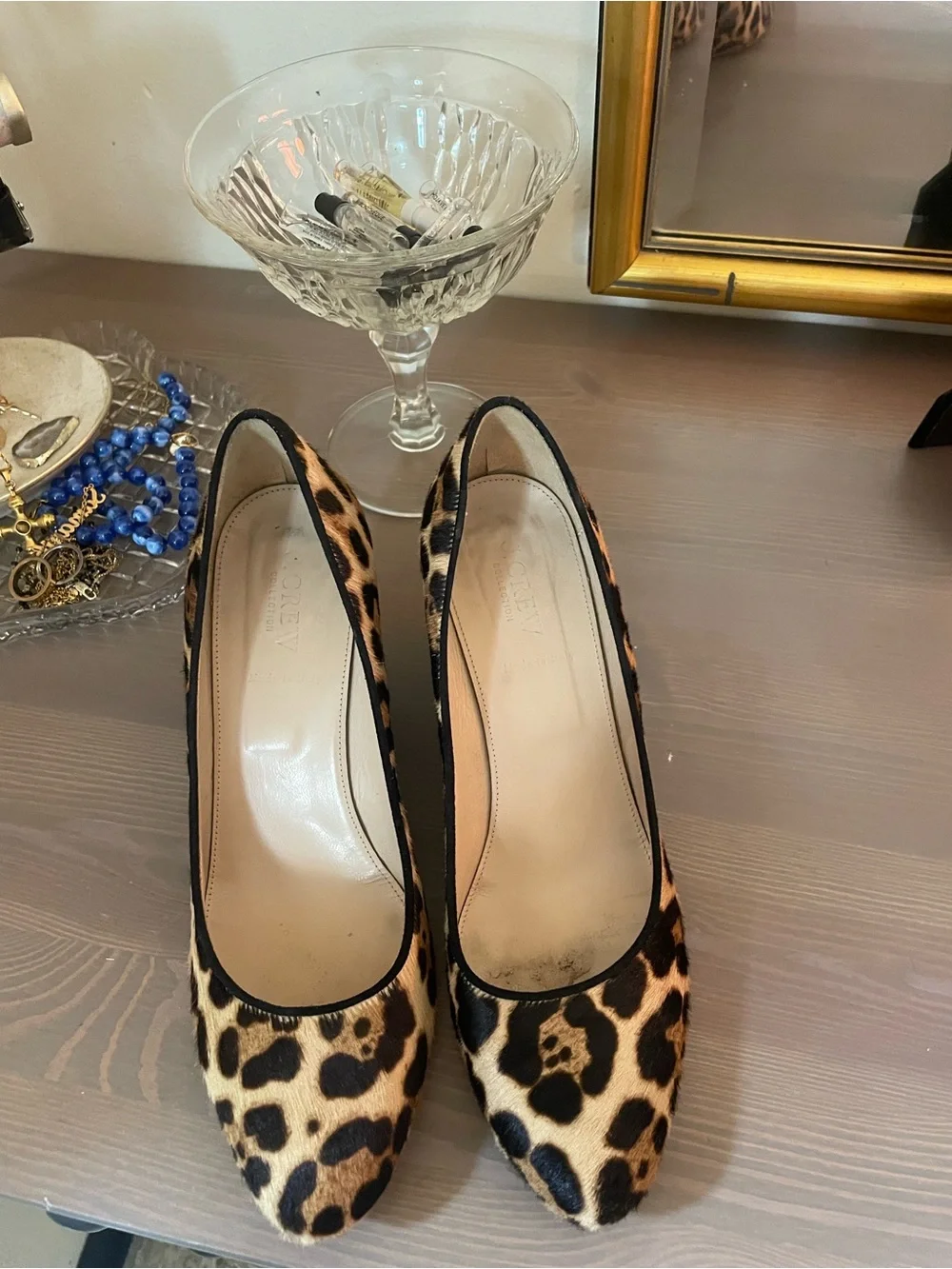 J.Crew Leopard Print Women's Pointed Toe wedges 9.5